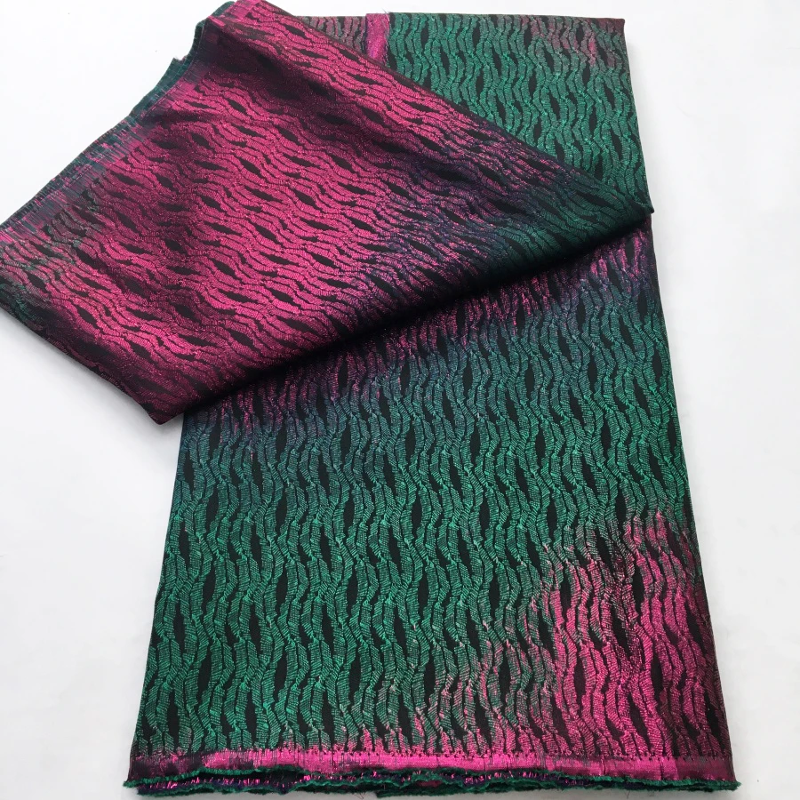 

High Quality Nigerian Jacquard Lace Fabric High Quality Brocade Lace Fabric 5 Yards African Lace Fabric for Wedding Dress A4396