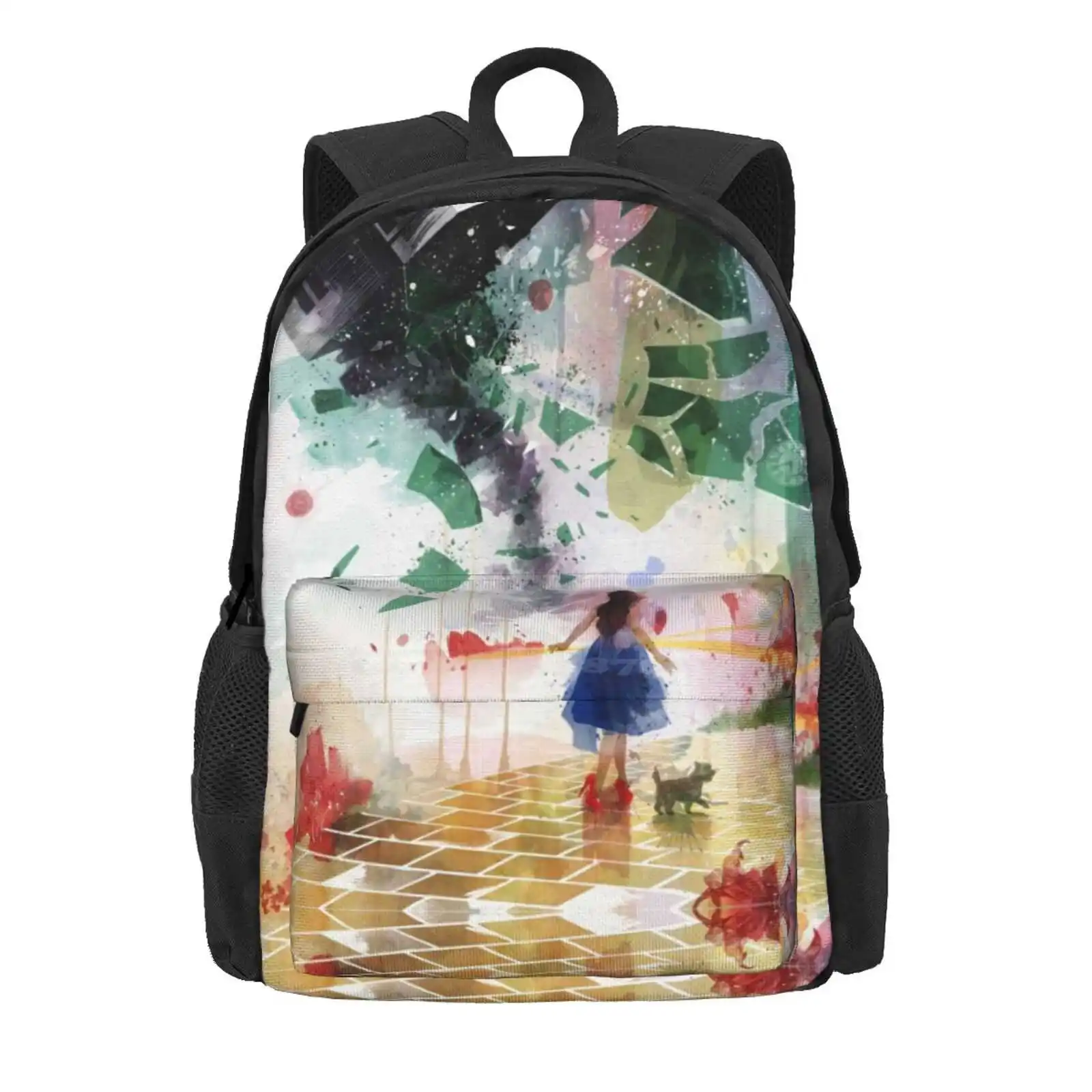 Not In Kansas Anymore Hot Sale Schoolbag Backpack Fashion Bags Dorothy Toto Emerald City Yellow Brick Road Kansas Scarecrow