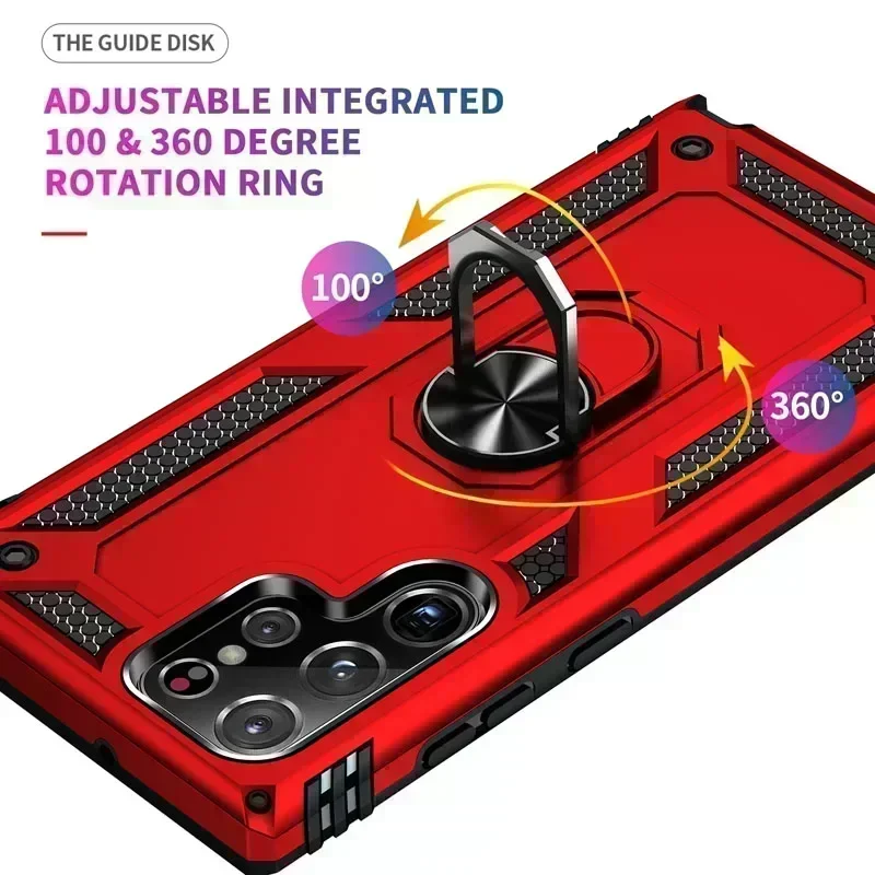 삼성 갤럭시 S22 S23 S21 S20 FE S9 S10 플러스 노트 20 울트라 9 10 라이트 범퍼 링 커버 용 헤비 듀티 충격 방지 아머 케이스