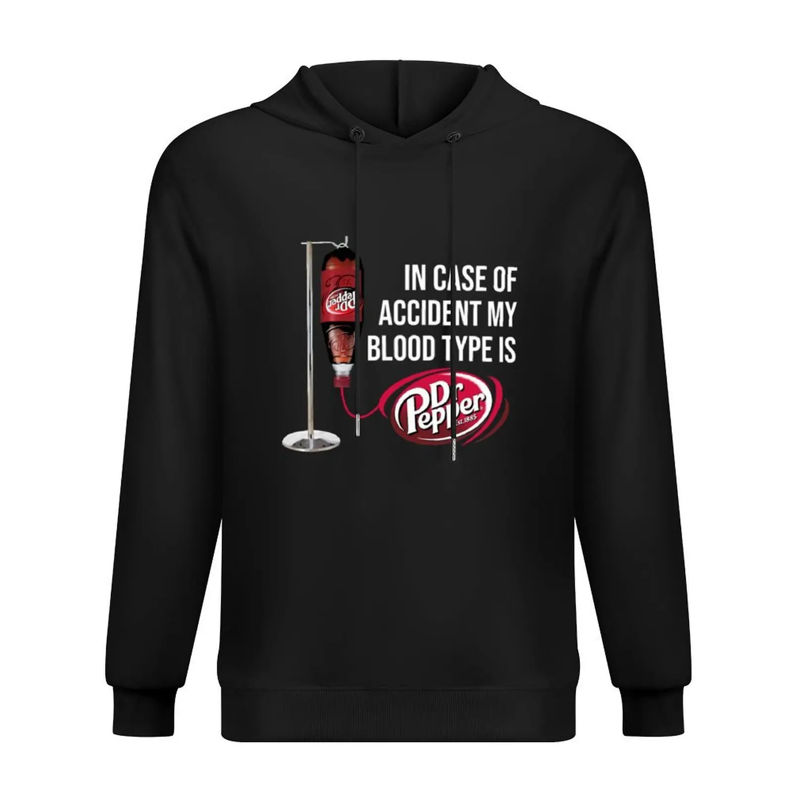 

in Case of Accident My Blood Type is Dr Pepper Hoodie men's autumn clothes men's coat autumn men clothes tracksuit men