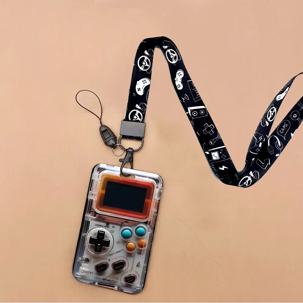 Gamer Name Badge Holder Lanyard Business Card Holder Hanging Neck Strap Boy ID Card Holder Door Card Case Small Gift