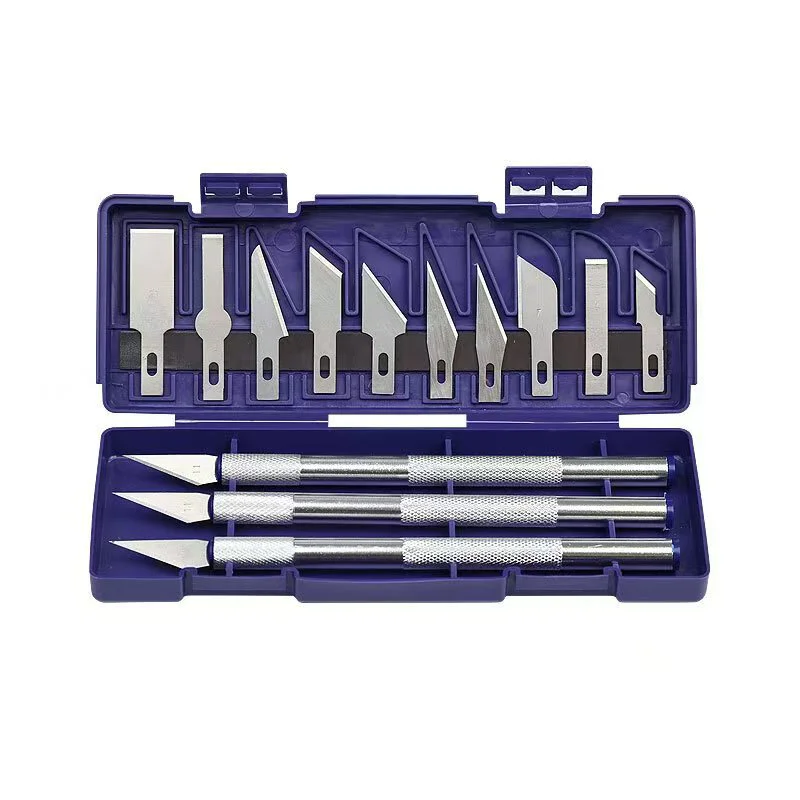 DK-1301/13 Stuks Carving Mes Ambachtelijke Sculptuur Papier Snijmes Precisie Graveerfrees Antislip Handje DIY reparatie Set