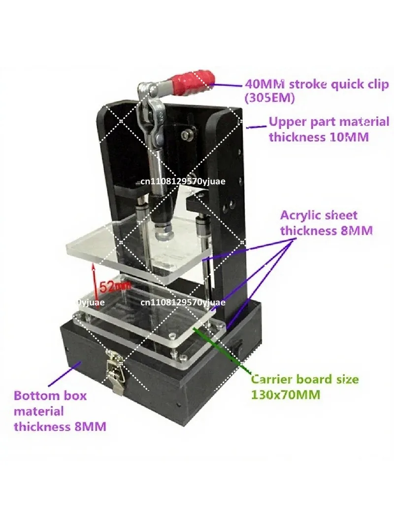 PCB Test Fixture Universal Test Stand Circuit Board Inspection Bracket 130x70mm