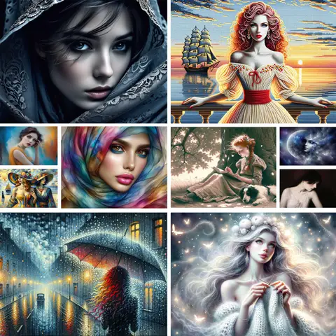 Portrait Beautiful Women Painting By Numbers Custom Craft Kit For Adults Home Decor Personalized Gift Ideas Wholesale 2023 NEW