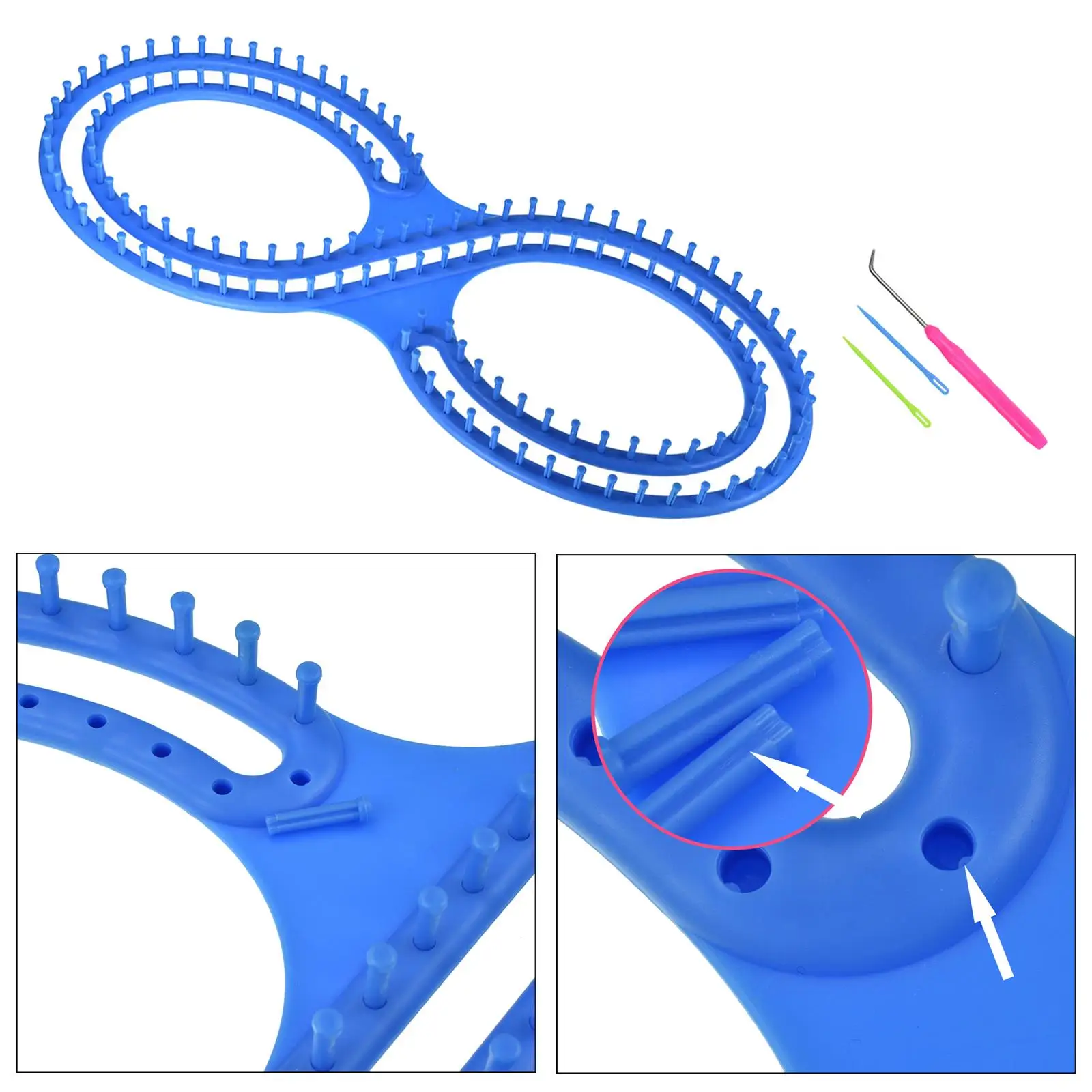 

Афганский ткацкий станок Вязальный ткацкий станок с вязанием для больших проектов Шаль/Шарф/ Вязание