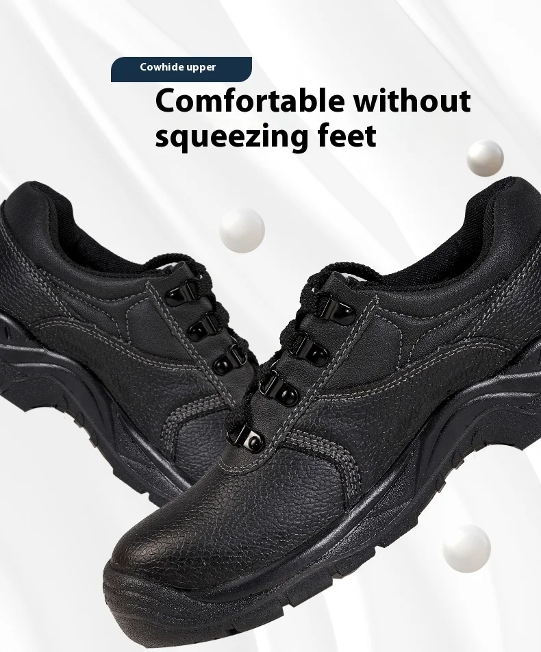 DELTAPLUS 12V Antistatic Insulated Leather Shoes Men Work Safety Shoes Anti-puncture Anti Smashing Construction safeaty Shoes