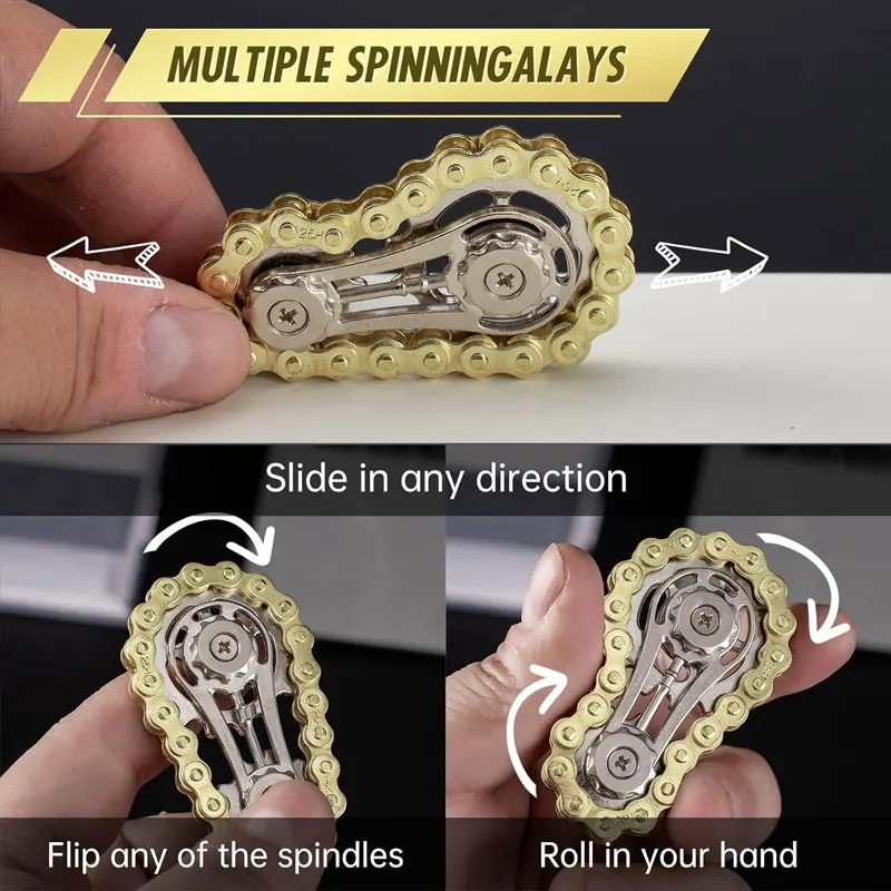 Engrenagem mecânica edc fidget spinner alívio do estresse rodas dentadas volante ponta do dedo giroscópio fidget spinner brinquedos para crianças adultas