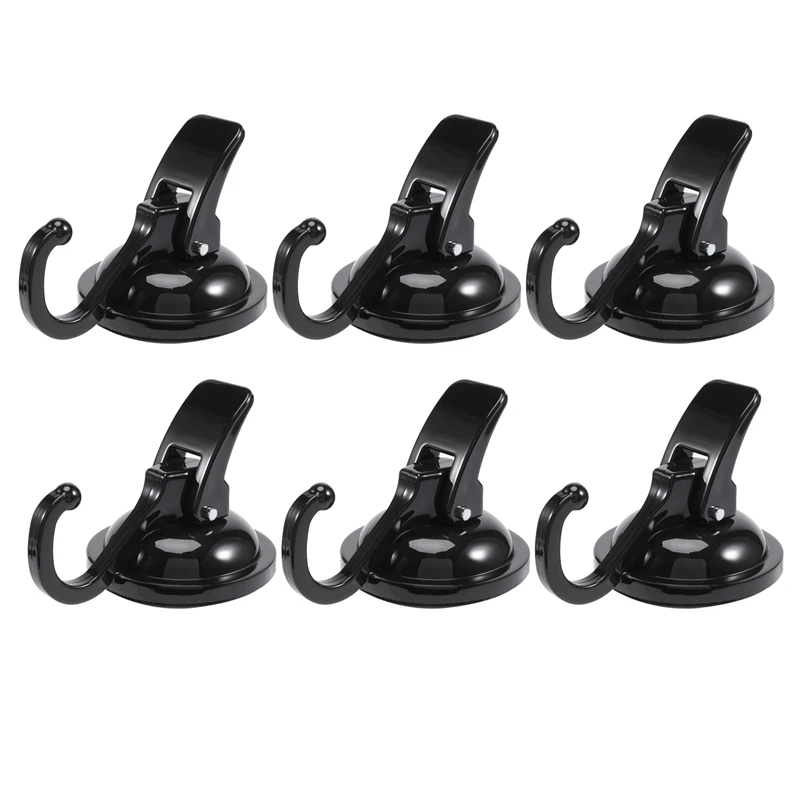 

6Pack Heavy Duty Vacuum Suction Cup Hooks Powerful Hooks Wreath Hanger Easy To Install And Removable For Bathroom