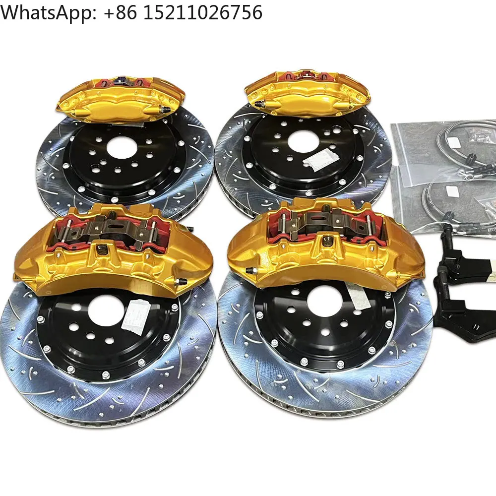 4 6 8 وعاء الفرجار مجموعة غطاء ترقية أنظمة الفرامل السيارات الكبيرة الفرامل الدوارات أقراص عدة لأودي S6 C7 S8 A6 C8 Rs7 S4 B85