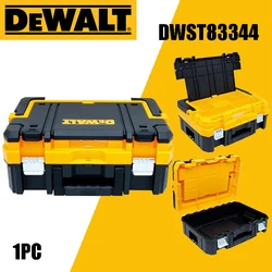 DEWALT DWST83344-1 TSTAK 도구 보관 정리함, 긴 손잡이 다기능 보관함, 이중 레이어 휴대용 플라스틱 도구 케이스