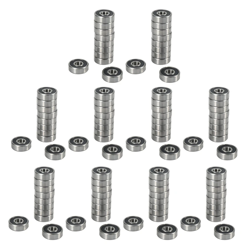 

100Pcs 628RS 8Mmx24mmx8mm Double Sealed Miniature Deep Groove Ball Bearing