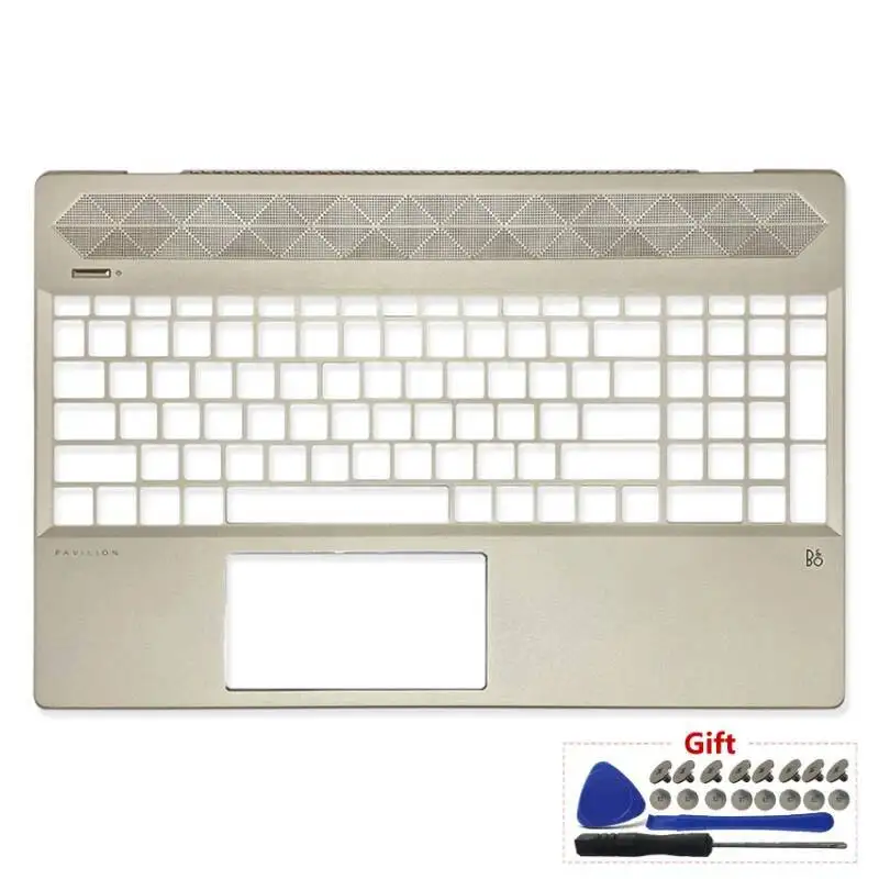 For HP Pavilion 15-CS 15-CW TPN-Q208 Q21 Laptop LCD Back Cover/Front Bezel/Hinges/Palmrest/Bottom Case/Keyboard Gold L28379-001