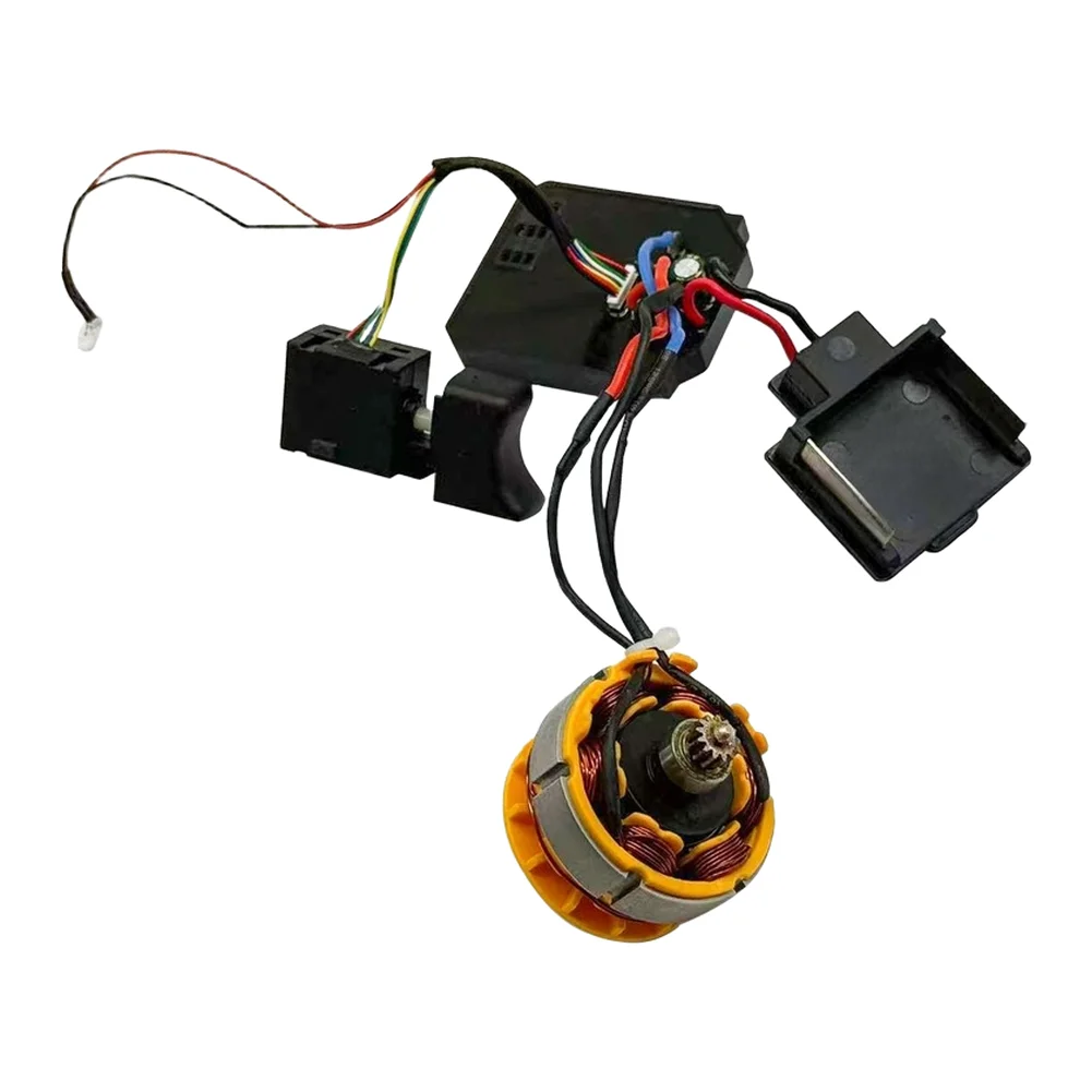 21V Brushless Lithium Electric Drill Motor Assembly 13 Teeth Electric Drill Switch Control Board Motor Power Tool Accessories