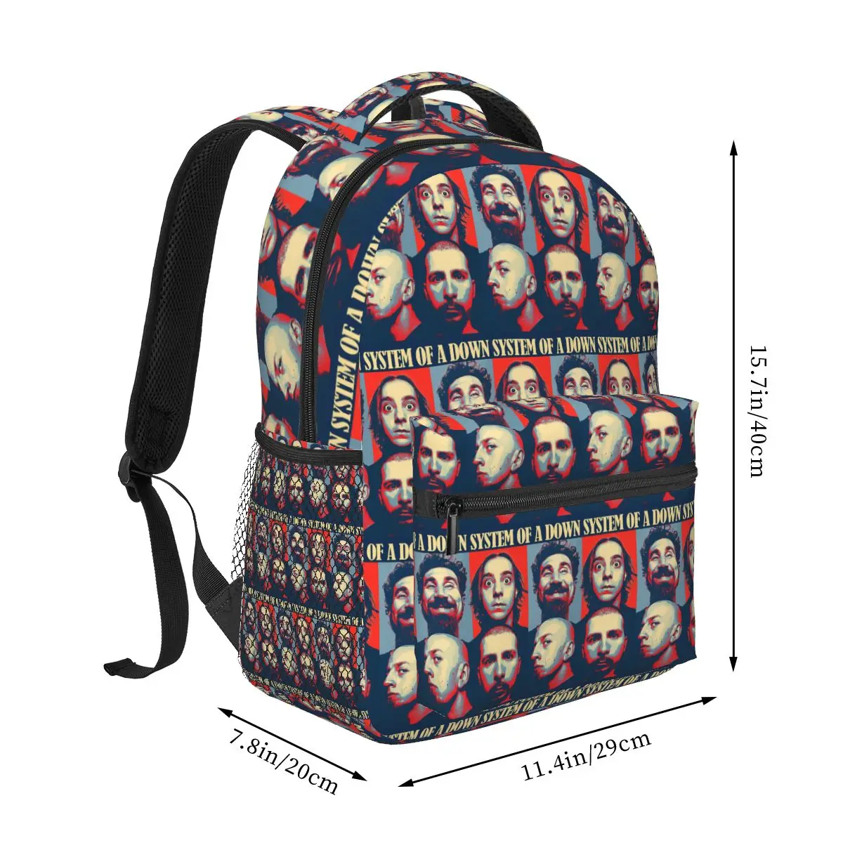 System Of A Down Toxicity Album Graphic Backpack Student Boys Girls BookBag Kids School Bag Computer Shoulder Bags for Men Women