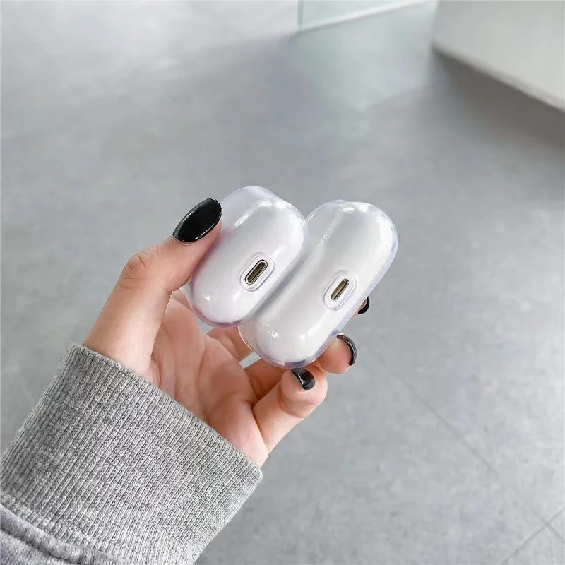 Tpu duro protetor capa para airpods 3 airpod 1/2 para vagens de ar pro sem fio fone ouvido casos pc caixa transparente