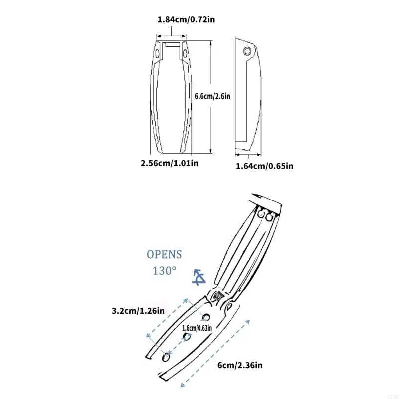 M76E Gepäcktürhalter, ABS-Türhalter, 6-teiliges Set für den Zugang zur Anhängeraufbewahrung – Detail 6
