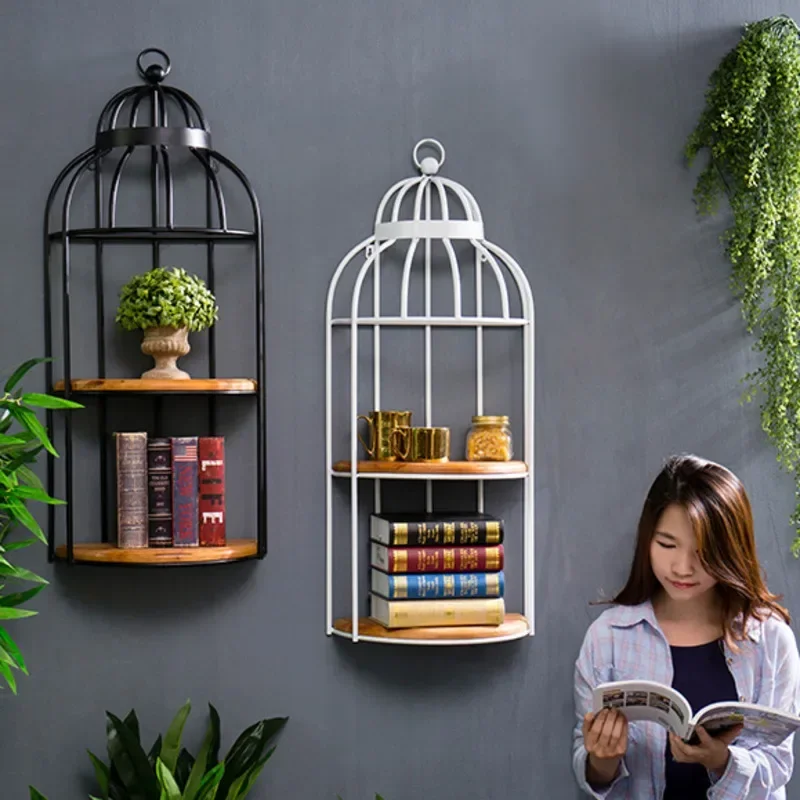 Classic American Iron Bird Cage Shelf  MultiLevel Indoor Bar and Living Space Decor Floral Display Rack Unique Design Element