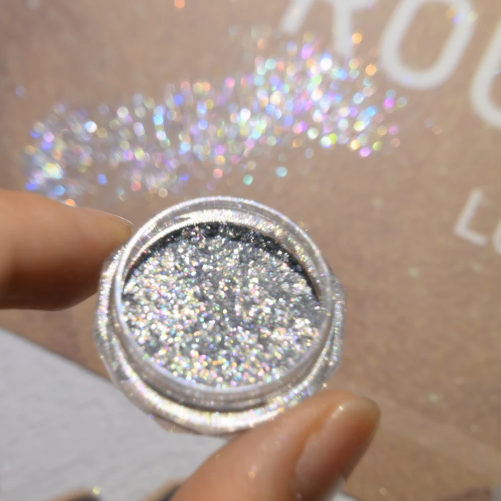 Super Shiny Gold Opal Nail Powder Mermaid Glitter Ultrathin Iridescent Flakes Nail Sequins Pigment Chrome Powder Manicure Decor