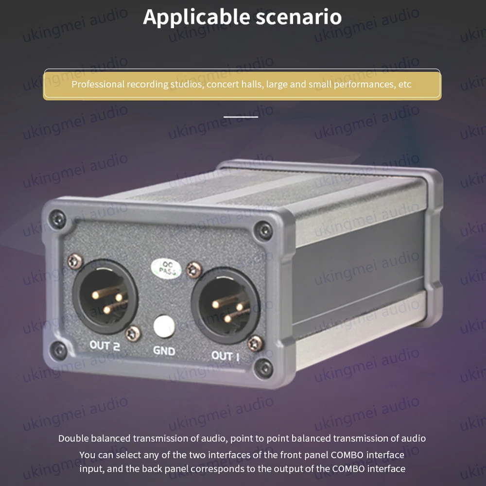 20 db double balanced transm audio noise isolator signal isolation distributor filter eliminates acoustic static sound for mixer