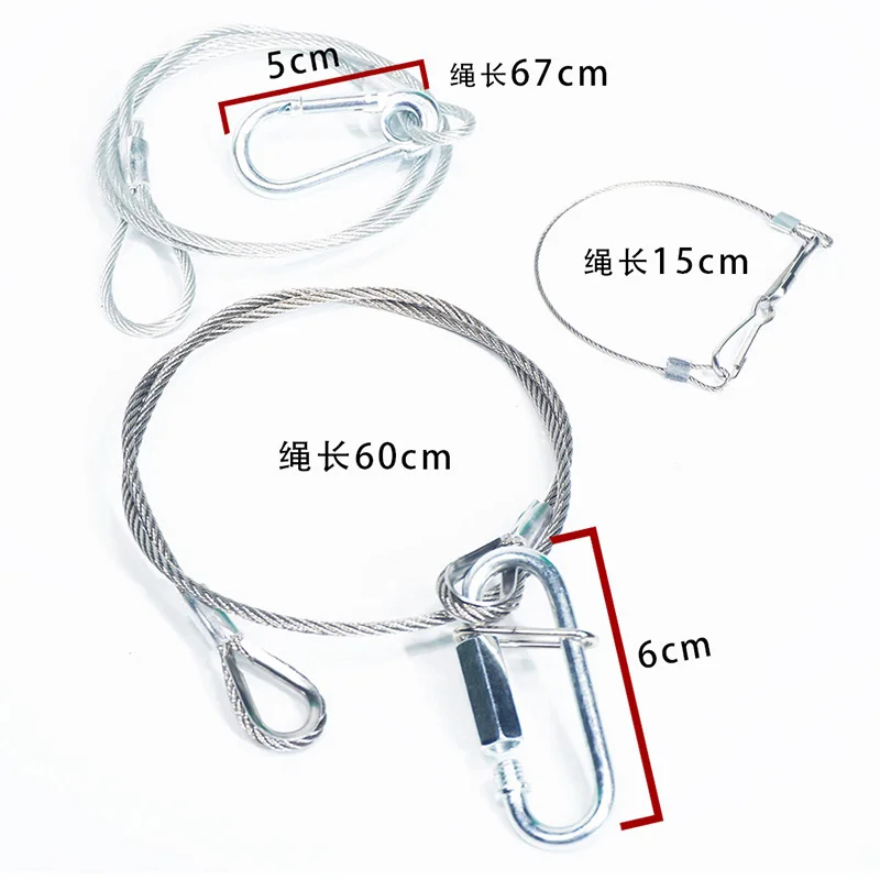 10Pcs/Lot High Quality Silver Cable Safety Steel Lock Wire Safe Rope Locks Led Par Light Duty Quick Release Pin Flexible Thin