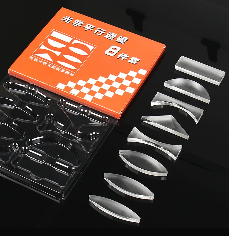 Experimentierset für geometrische Optik, optisches Linsen-Set, konvexe konkave Linse, Licht, Brechung, Reflektieren, Physikunterricht, Geschenk für Kinder, Wissenschaft – Detail 8