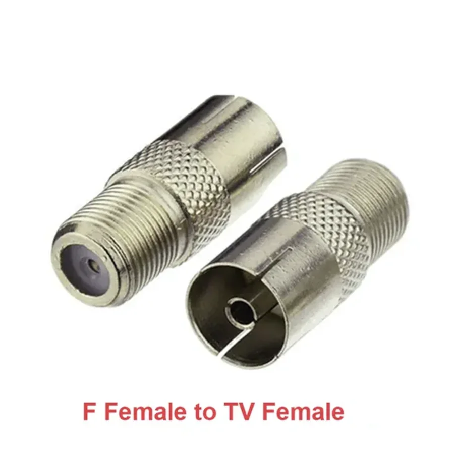 F TV إلى IEC PAL DVB-T ذكر التوصيل والإناث جاك Striaght RF محول موصل محطات الأسلاك المحورية