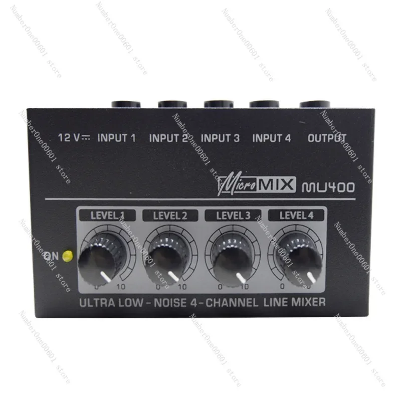 

4-channel Audio Mixer Compact Mixing Console 4-channel Mini Signal Mixer