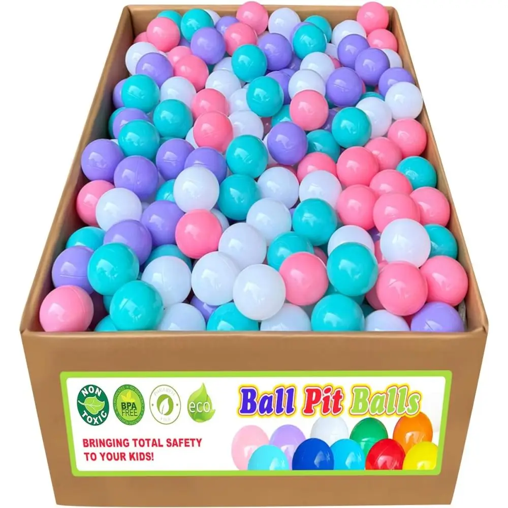 Ball Pit Balls 500 Count: Phthalate/BPA Free, Safe for Kids Toddlers, Purple - Crushproof, Lightweight