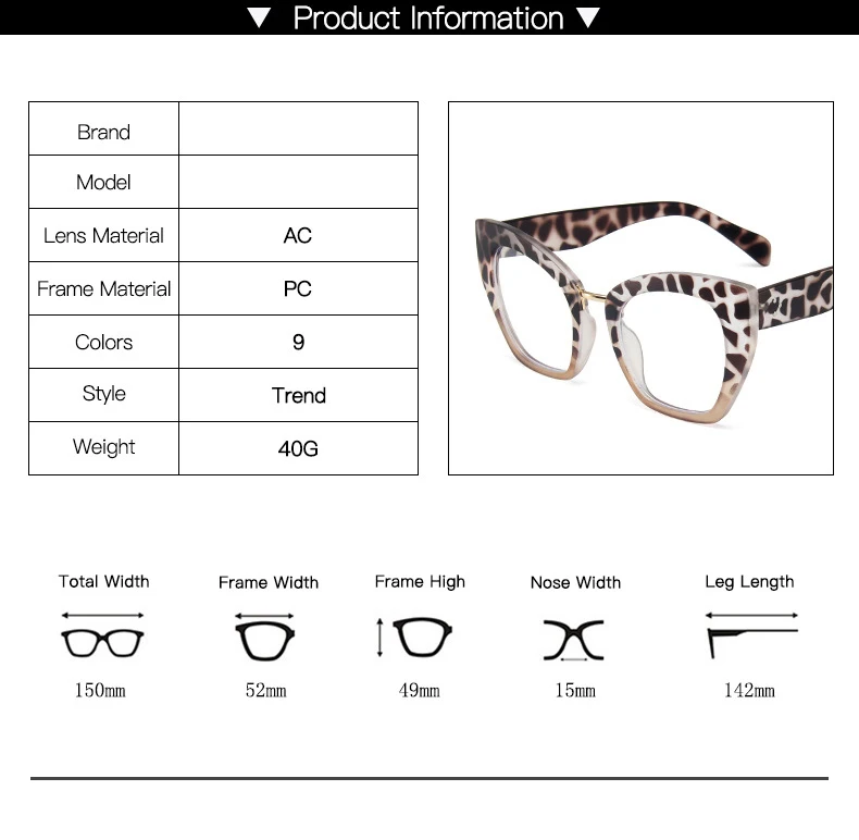 Rote Lesebrille im Cat-Eye-Design mit Blaulichtfilter, Transparenter Brillenrahmen, Übergroße Computerbrille – Detail 5