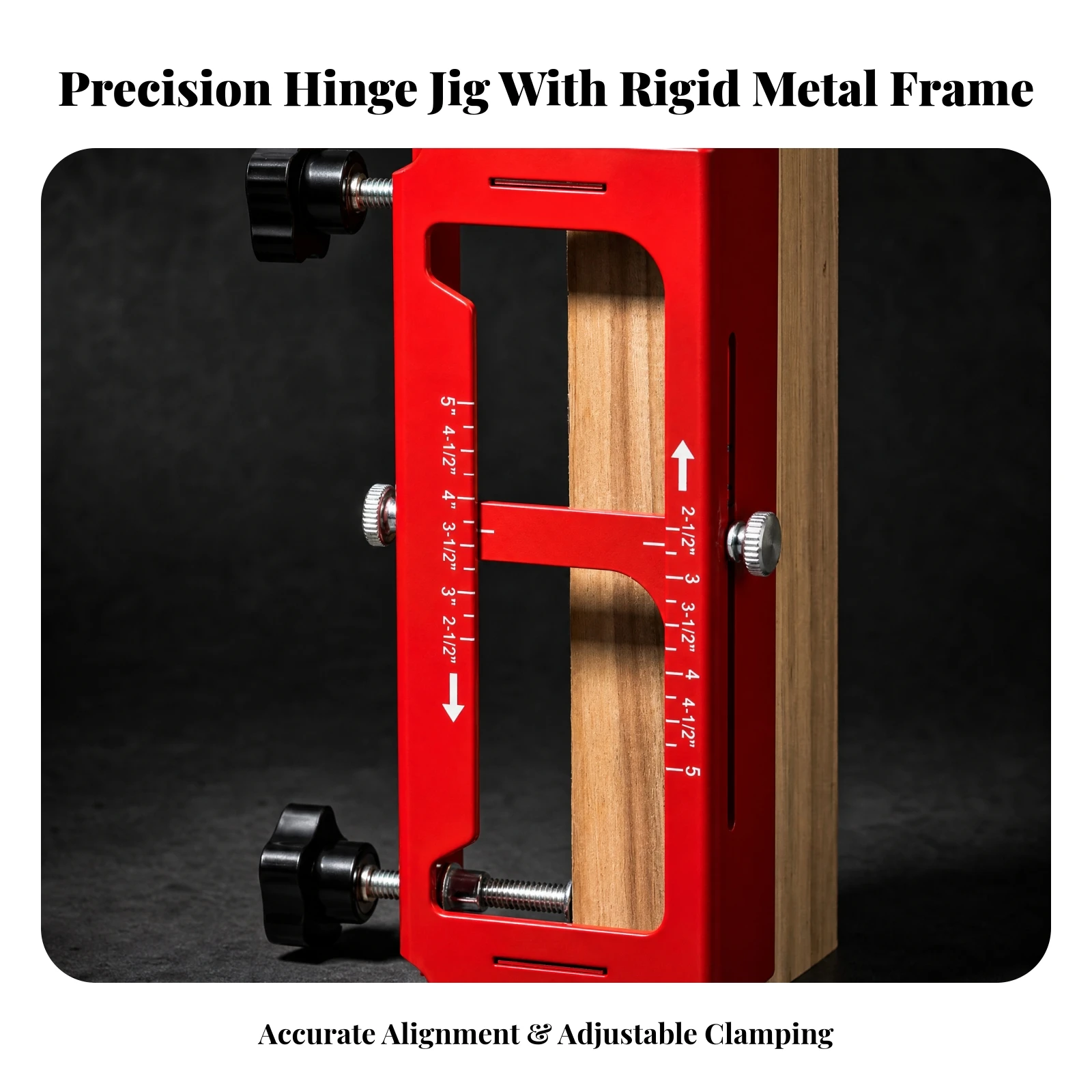 Door Hinge Mortising Jig with Router Bit Allall-in-One Door Hinge Routing Jig Stable Adjustable for Carpenters, Woodworking Shop