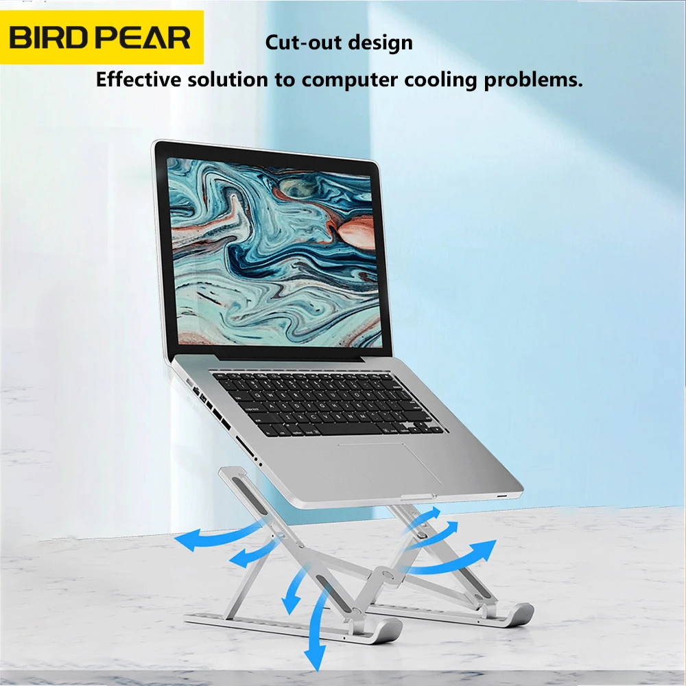 Laptop Ständer Kunststoff Rutschfeste Einstellbare Faltbare Tragbare Für HP MacBook Air Pro Notebook Computer Halterung Heben Halter