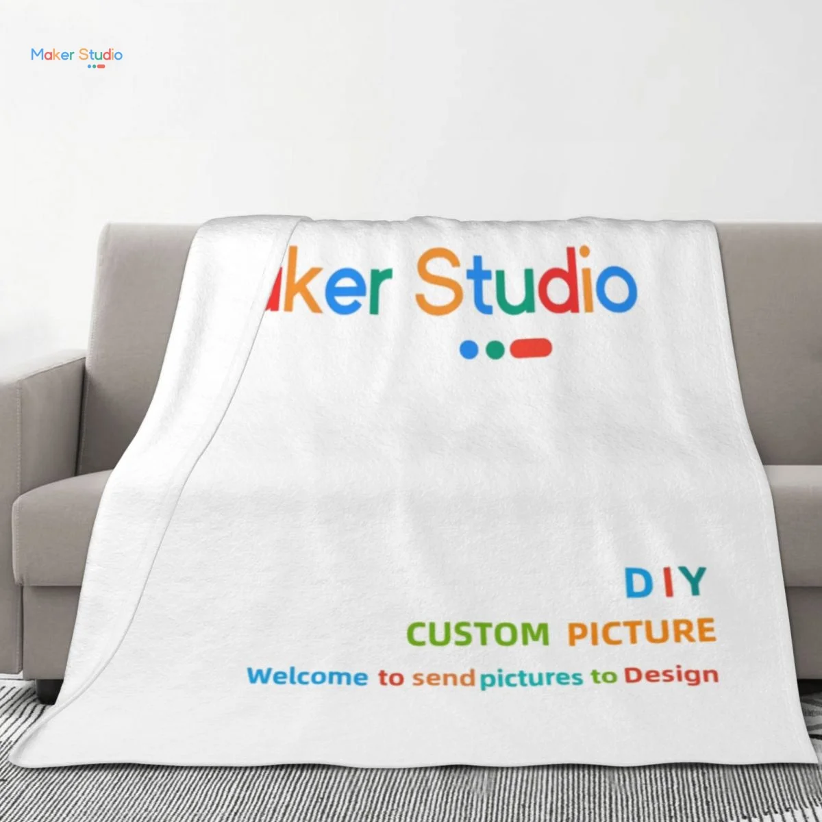 

Maker Studio DIY 683757869 11832 320 г фланелевое черное фланелевое одеяло 2