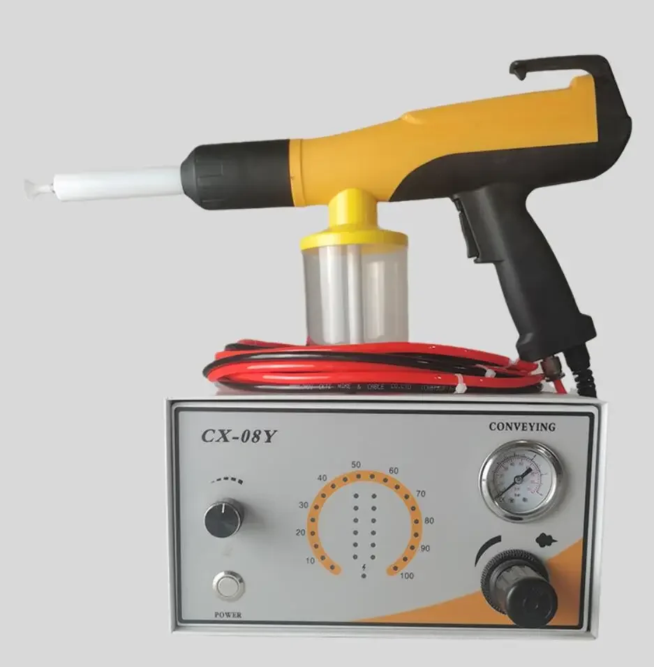 Experimental Testing Electrostatic  Powder Coating system machine Spraying Gun  Equipment