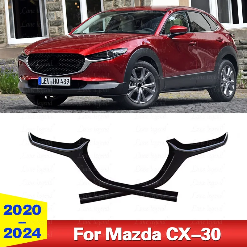 Listwa ozdobna grilla samochodowego do Mazda CX-30 CX30 2020 2021 2022 2023 2024 PRZEDNI zderzak Pełne Grill Star Racing