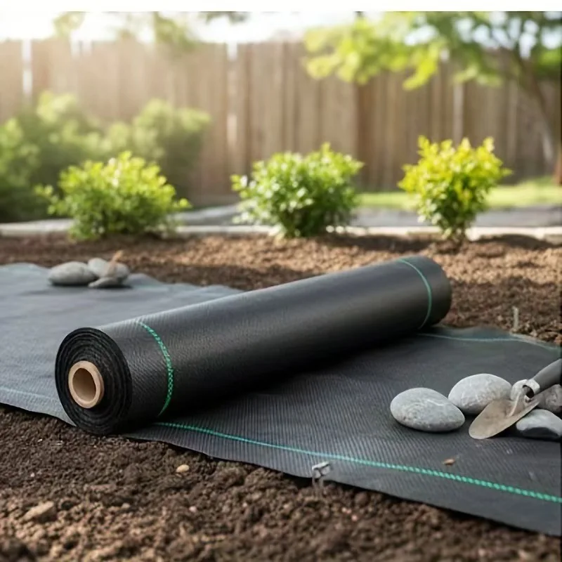 Heavy Duty Grass Proof Cloth, Covered Lawn Cloth, Black Polypropylene Horticultural Isolation Cloth, High Breathability
