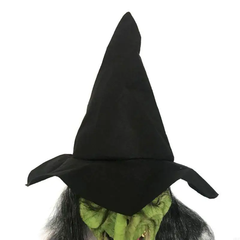 Halloween Witch Mask Horror Scary Long Hair Masks Festival Costume