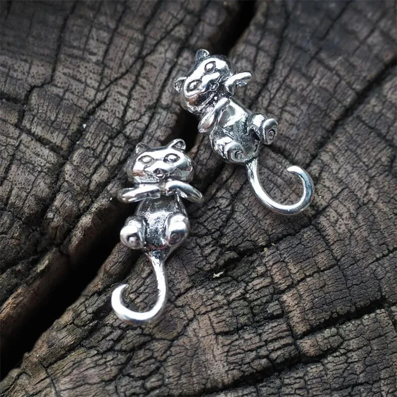 Vintage Kreative Katzen-Ohrringe für Frauen Trendige Lustige Niedliche Katzenpfoten Tier-Ohrstecker Personalisierter Party-Schmuck Accessoires – Detail 6