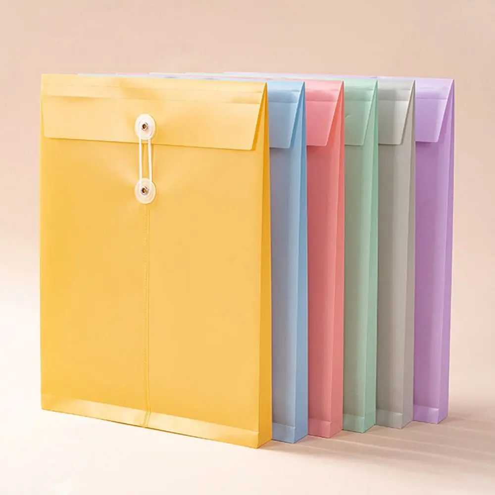 Document Organiser A4 PP File Folder Paper Organizer Large Envelopes A4 File Organizer Waterproof Archive Folder Storage Bag