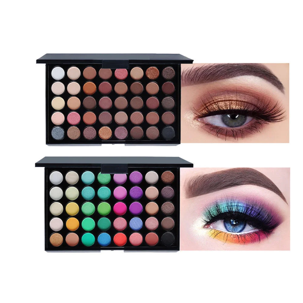 40 Colors Professional Stage Makeup Eyeshadow Palette Makeup Pigment Matte Eye Shadow Waterproof Glitter Cosmetic Eyeshadow