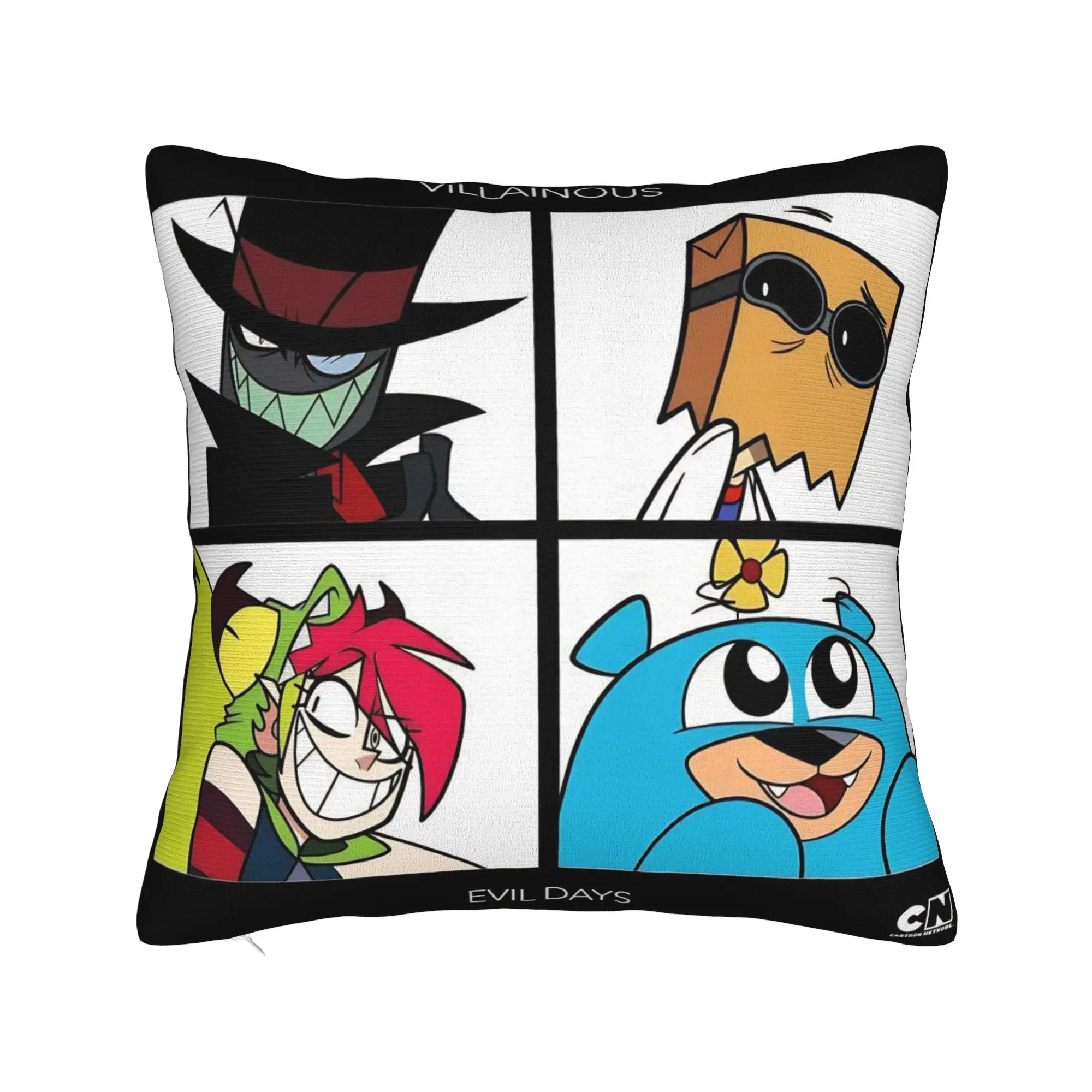 Villainous Comdy Printed Pillowcases Cushion Cover  Pillow Covers Soft and Sweet Chair Decoration Zipper Multi Size