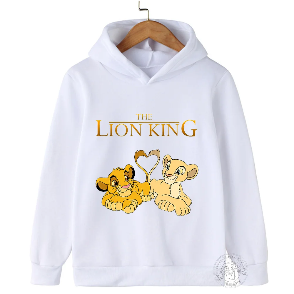 Children\'s sportswear hoodie Children\'s hoodie Spring fall boys and girls tops Lion King cartoon printed children\'s clothing