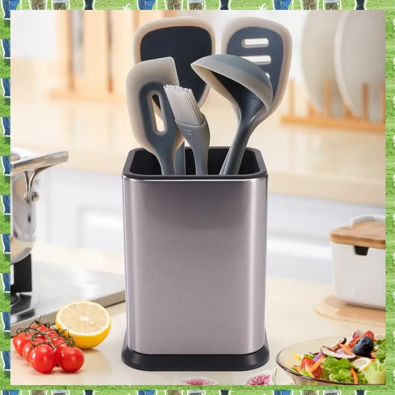 

FTS Kitchen Utensil Holder, Utensil Holder For Countertop Cooking Utensil Holder Deep And Stable Organizer For Easy To Clean