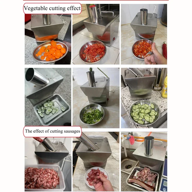PBOBP Vegetable Dicing Machine Commercial Slicer Multifunctional Potato Cube Carrot Radish Slicing Dicing Cutter Food Processor