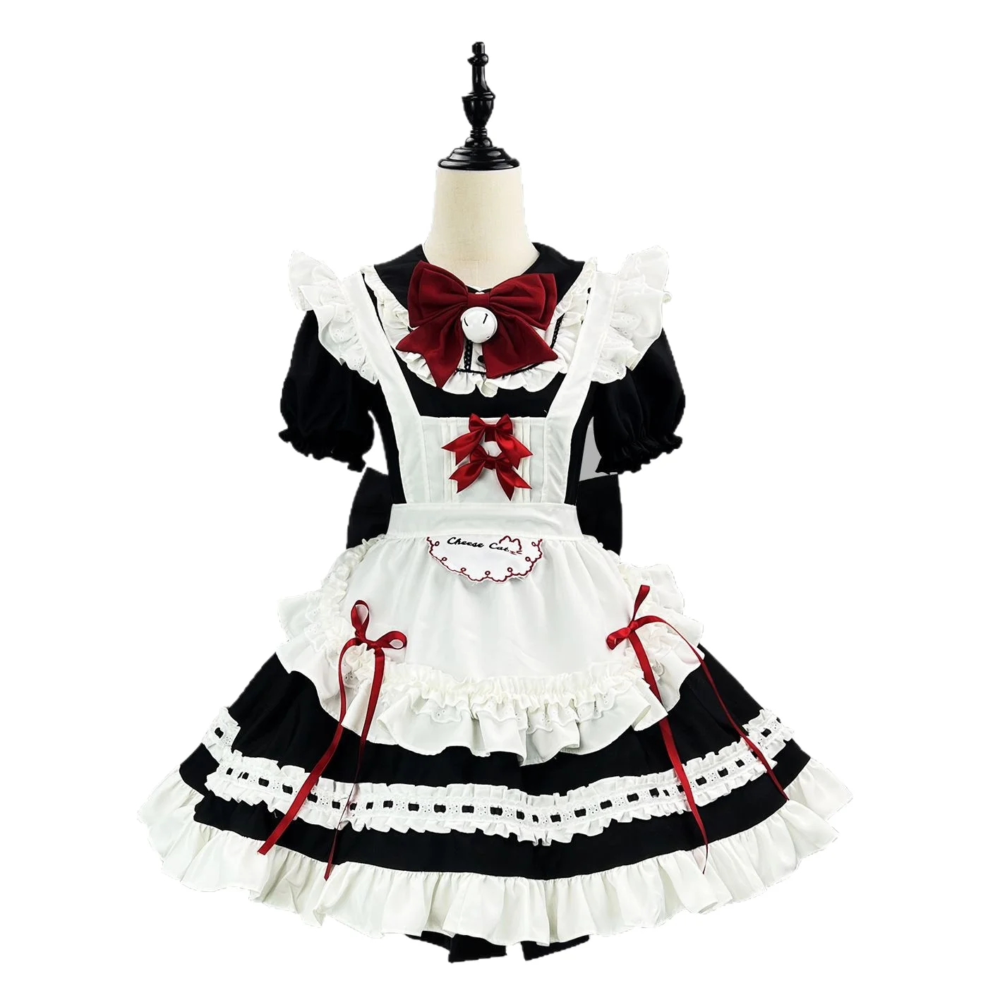 

Halloween Cute Lolita Maid Lolita Dress Dress Heavy Lolita Puffy Princess Dress Gothic Bell Bow Dress Stage Role Play Costume
