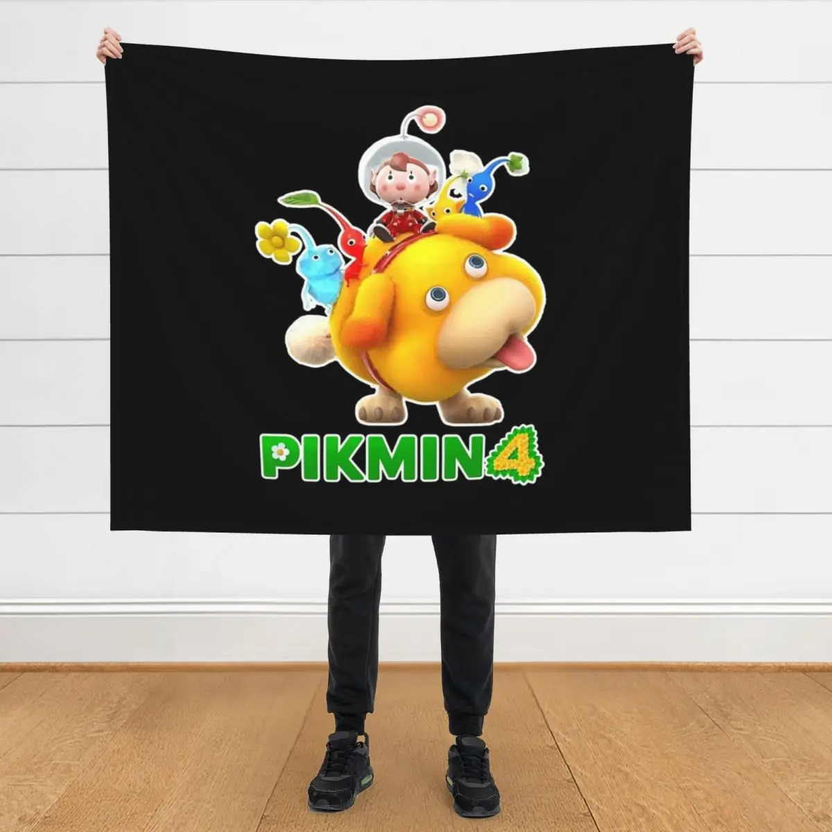 

Pikmin, Pikmin 4, Rescue Pup Oatchi, Pikmin 2023, Balck Throw Blanket manga Bed Fashionable For Sofa Thin Summer Blankets