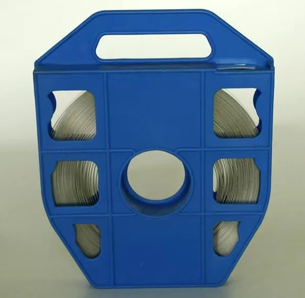 Stainless Steel Strapping Band for Fiber Optic Cable Type 10M 25M 30M 50M Buckles 3/8 1/2 5/8 3/4 Communication Cables