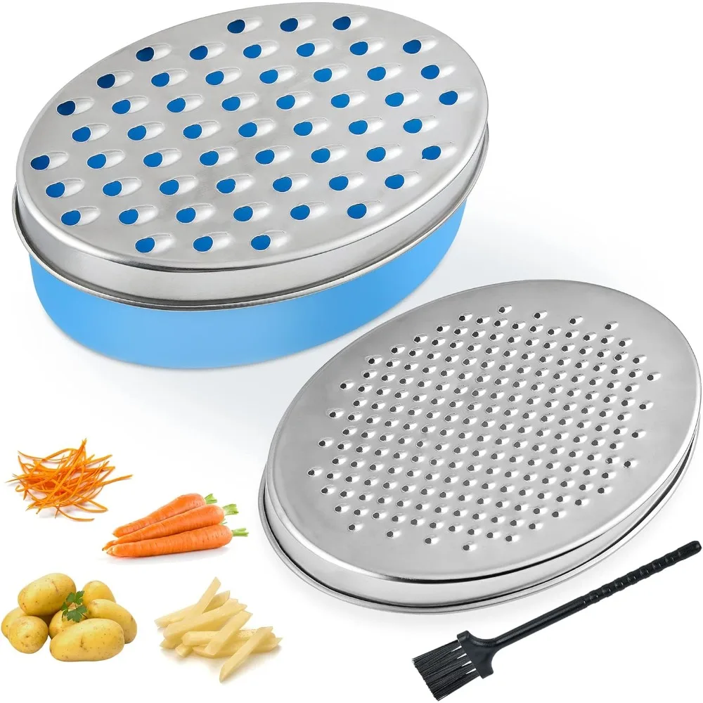 

Cheese Grater, Grater Lemon with Food Storage Container & Lid Grinder Grater for kitchen - Perfect For Hard Parmesan, Ginger, Ve