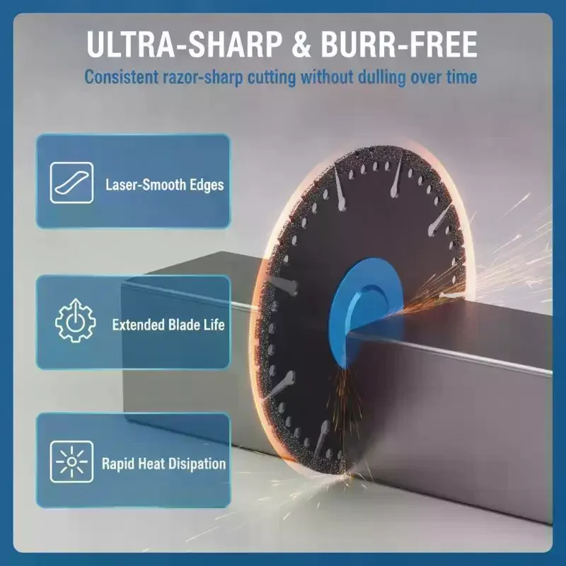 115mm Diamond Cutting Blades Metal Tile Stone Plastic Angle Grinder Saw Blades For Alloy Cast Iron Marble Tool Accessories