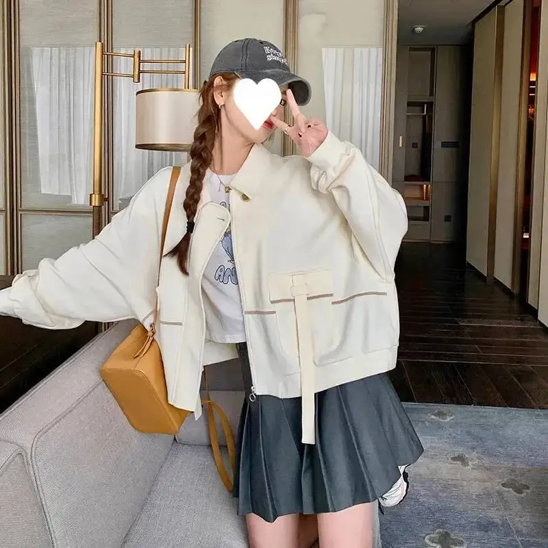 

Spring Autumn Hot Sale Of The Season Korean Style College Fashion Anti-Aging Jacket Top Women Loose Casual Popular Baseball Outf