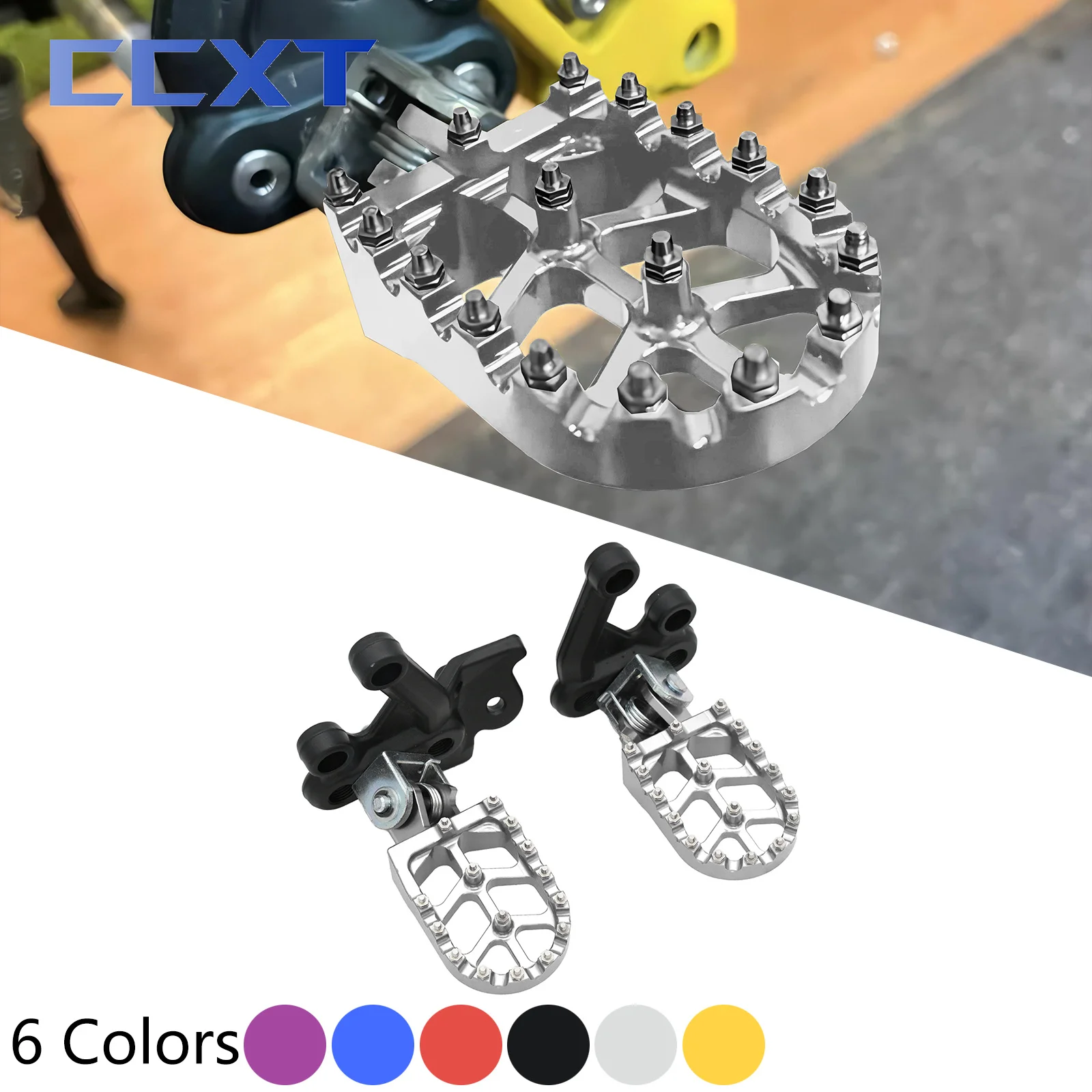 Universal Motocicleta CNC Alumínio Footpegs, Pedal Suporte, Pé Pegs para Sur-Ron Surron Light Bee X & S Motocross Elétrico